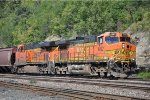 Grain train rolls east through Hoffman